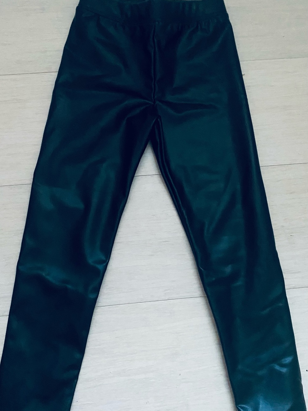 GAP Black Faux Leather Kids Leggings
